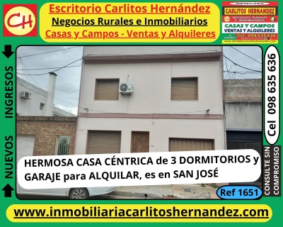 Casas en Alquiler en San José de Mayo, San José