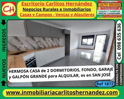 Casas en Alquiler en San José de Mayo, San José
