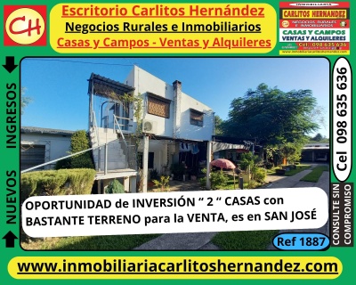 Casa en Venta en San José de Mayo, San José