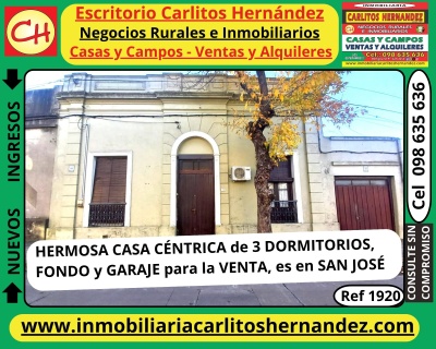 Casa en Venta en CENTRO, San José de Mayo, San José