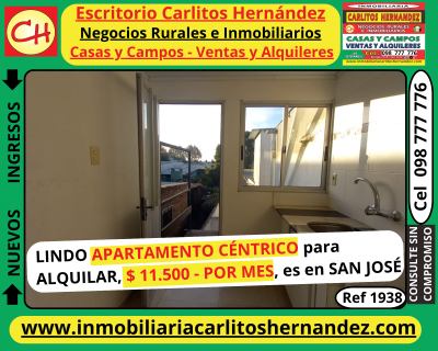 Apartamento en Alquiler en CENTRO, San José de Mayo, San José