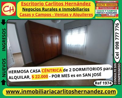 Casa en Alquiler en CENTRO, San José de Mayo, San José