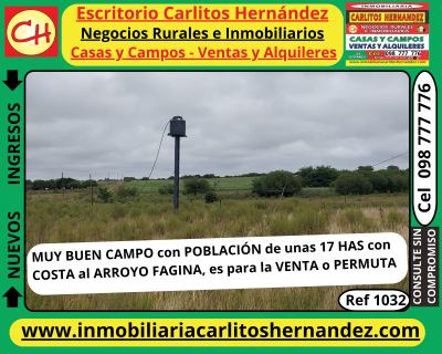 Campo en Venta en La Fagina, San José de Mayo, San José