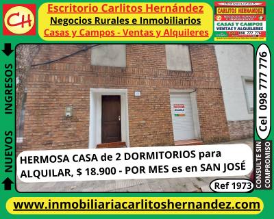 Casa en Alquiler en CENTRO, San José de Mayo, San José