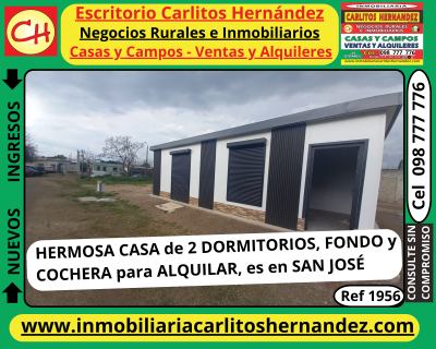 Casa en Alquiler en San José de Mayo, San José