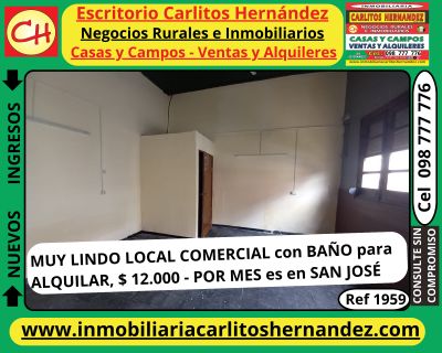 Local Comercial en Alquiler en San José de Mayo, San José