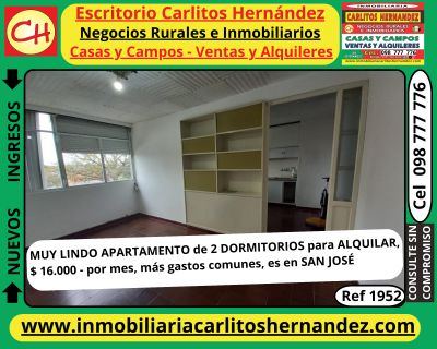 Apartamento en Alquiler en PLAZA 4 DE OCTUBRE, San José de Mayo, San José