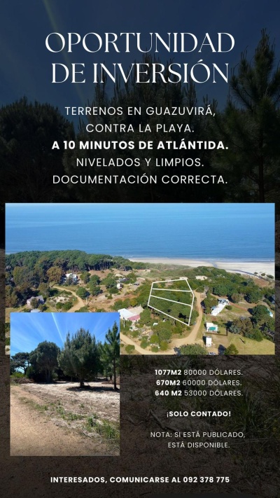 Terreno en Venta en Atlántida, Canelones