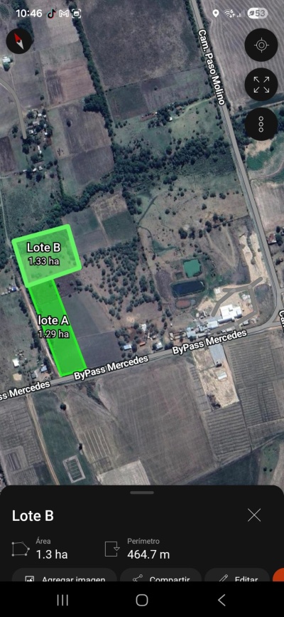 Terreno en Venta en CAMINO DE LOS ARGENTINOS, Mercedes, Soriano