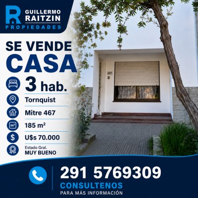 Casas en Venta en Norte, Tornquist, Buenos Aires