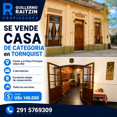Casas en Venta en Centro, Tornquist, Buenos Aires