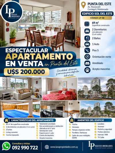 Apartamentos en Venta en Cantegril, Punta del Este, Maldonado