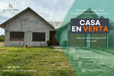 Casa en Venta en San José de Mayo, San José