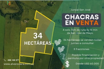 Chacra en Venta en Rural, Juncal, San José