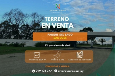 Terreno en Venta en Parque del Lago, San José de Mayo, San José