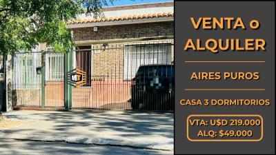Casa en Venta, Alquiler en Aires Puros, Montevideo