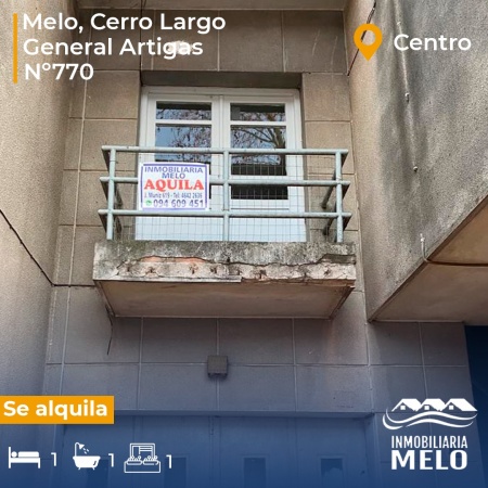 Apartamento en Alquiler en CENTRO, Melo, Cerro Largo