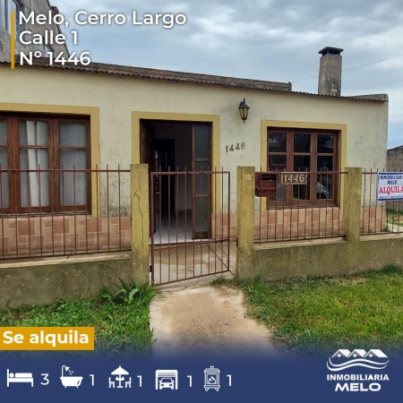 Casa en Alquiler en LEANDRO GOMEZ, Melo, Cerro Largo