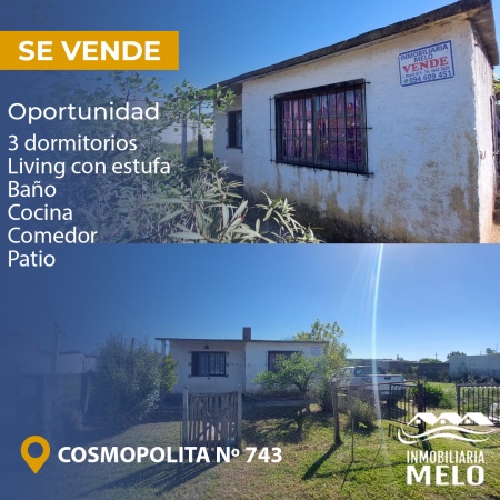 Casas y Apartamentos en Venta en Melo, Cerro Largo