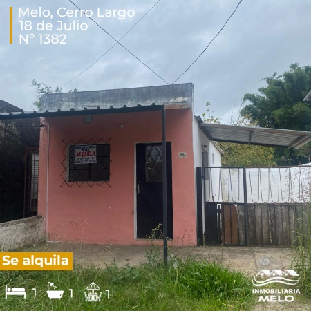 Casa en Alquiler en Melo, Cerro Largo