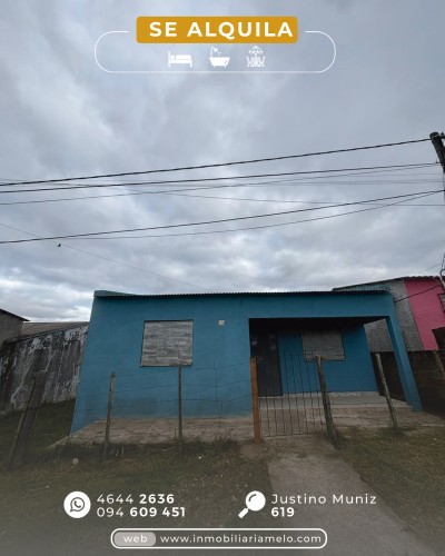 Casa en Alquiler en Melo, Cerro Largo