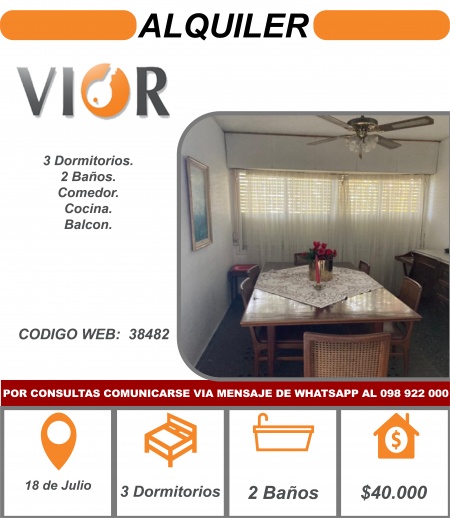 Apartamento en Alquiler en Centrico, Durazno , Durazno