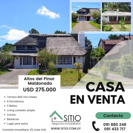 Casas en Venta en Altos del Pinar, Maldonado