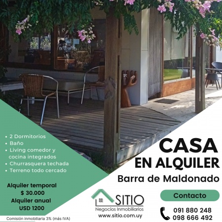 Casas en Alquiler en Barra de Maldonado, Maldonado