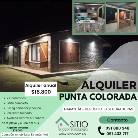 Casas en Alquiler en Punta Colorada, Maldonado