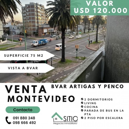 Apartamento en Venta en Brazo Oriental, Montevideo