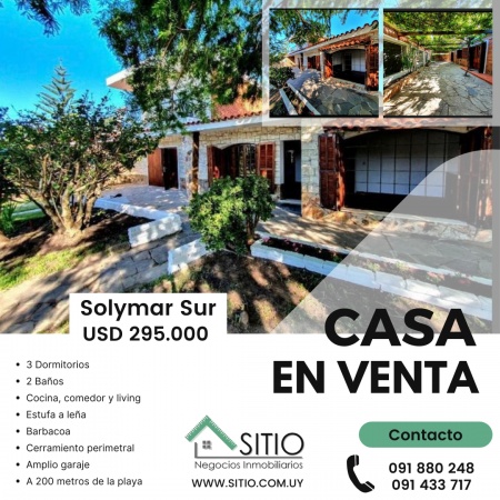 Casa en Venta en Solymar, Ciudad de la Costa, Canelones