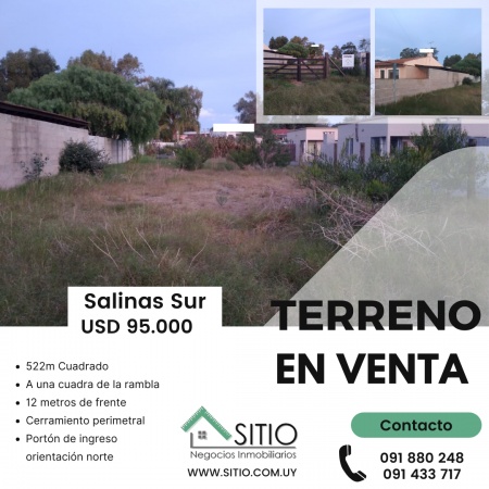 Terrenos en Venta en Salinas, Canelones