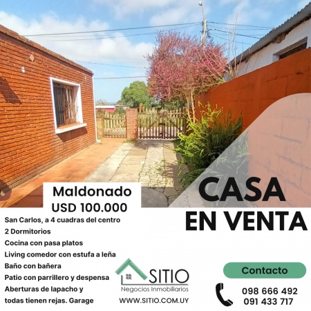 Casas en Venta en San Carlos, Maldonado