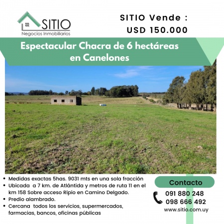 Terrenos en Venta en Canelones, Canelones