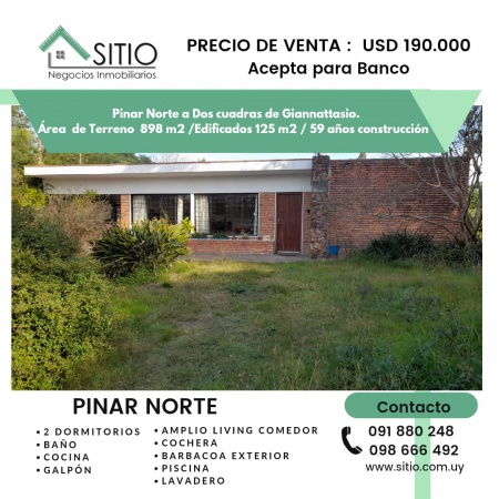 Casas en Venta en El Pinar, Ciudad de la Costa, Canelones