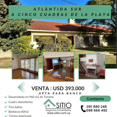 Casas en Venta en Atlantida, Canelones