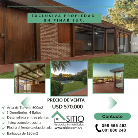 Casa en Venta en Pinar Sur, Ciudad de la Costa, Canelones