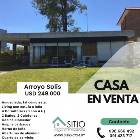 Casas en Venta en Solís, Canelones