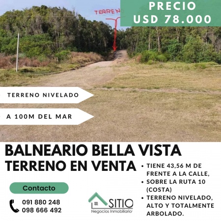 Terrenos en Venta en Bella Vista, Maldonado