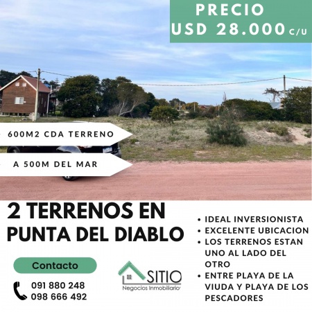 Terreno en Venta en Punta del Diablo, Rocha