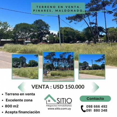 Terrenos en Venta en Pinares, Maldonado