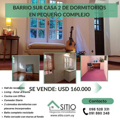 Casa en Venta en Barrio Sur, Montevideo