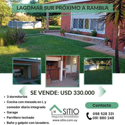 Casa en Venta en Lagomar, Ciudad de la Costa, Canelones