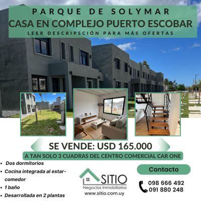 Casas en Venta en Parque de Solymar, Ciudad de la Costa, Canelones