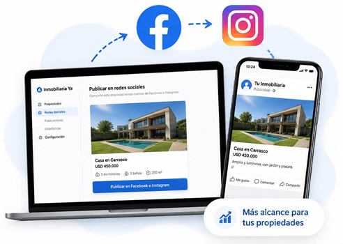 Publica tus propiedades en las facebook e instagram